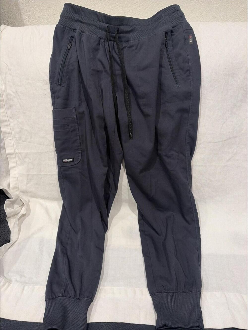 Grey’s Anatomy By Barco Stretch Scrub Grey Bottoms Women’s Size Small Petite